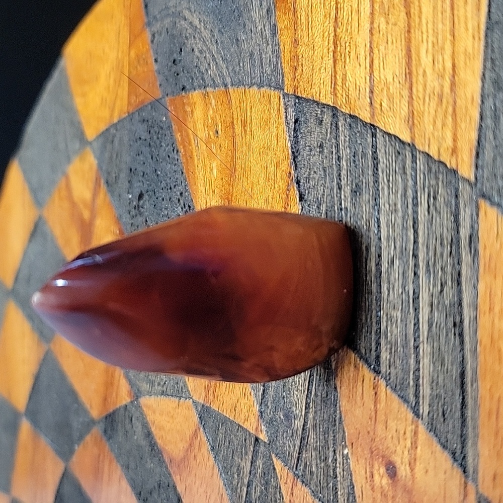 Carnelian Agate Crystal Flame - Picture 3 of 8